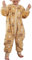 Maeau Combinaison Pyjama Bébé Fille Garçon 18-24 Mois Gigoteuse a Pied Manche Longue Hiver Barboteuse avec Jambe Grenouillère Enfant Flanelle Surpyjama Animal Ensemble Pyjama Naissance Jumpsuit Marron