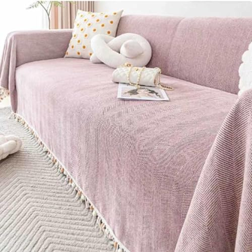 YWQJL Extra Large Sofa Throws - 180x400CM, Lilac