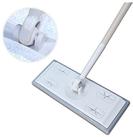 yaoqijie Fregonas baratas for el hogar, fregona colectora de polvo electrostático, toallitas desechables de papel al vacío for suelo, herramienta de limpieza de fregona plana de hilo for el hogar last