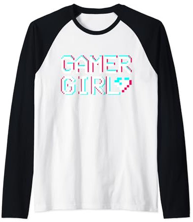 Gamer Girl Gaming Computer Konsole UwU Kawaii Raglan