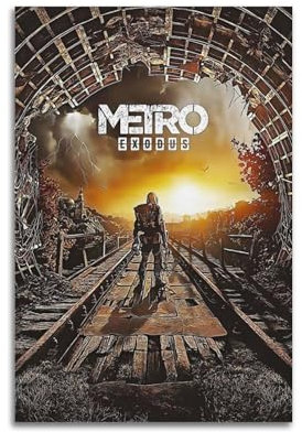 Videospiel-Metro-Heim-Exodus-Poster, dekoratives Gemälde, Leinwand, Wandposter und Kunstdruck, moderne Familienschlafzimmer-Dekoration, Poster, 40 x 60 cm