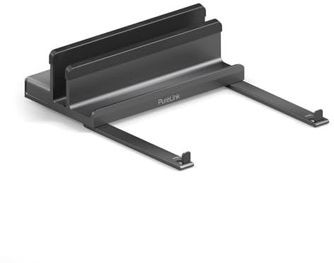 PureLink Vuelogic USB C Docking Station Dual Screen, estación de Acoplamiento Multifuncional 7 en 1 para Ordenador portátil, Soporte para portátil, 2 x HDMI 4K / 8K, Ethernet, multipuerto, Negro