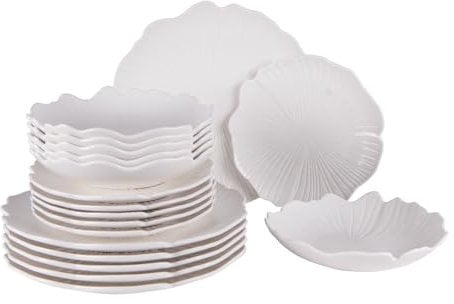 Table Passion - Service d'assiettes Ginkgo 18 pièces