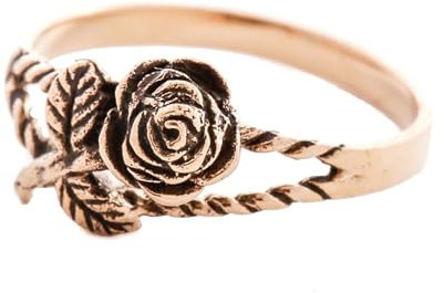 Windalf Bohemian Damen Ring IONA 10 mm Edler Rosen Schmuck Vintage Bronze (Bronze, 60 (19))
