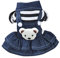 Happyyami Hundekleidung Abs Haustier-Jeans-Overalls Kleidung ädchen-Nachthemd die Röcke Kleider Haustierbekleidung Hundebekleidung Feder Rock Buddha-Statue Hündchen Arbeit Gurt