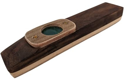 1 x vietnamesisches Profi-Kazoo, Holz, 11 cm, Fair-Trade