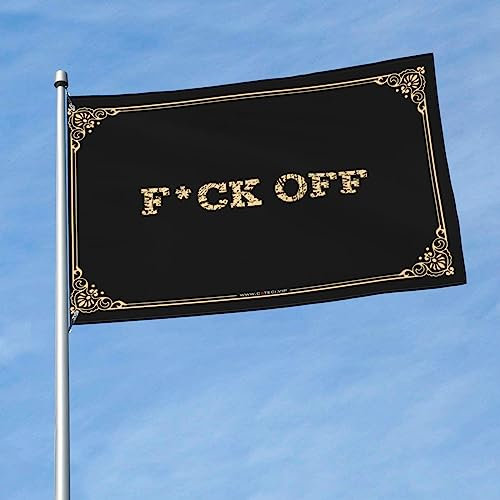Man Cabe Decor F*Ck Off Flag Deck Decor Coole Flaggen für Männerhöhle (60 x 90 cm)