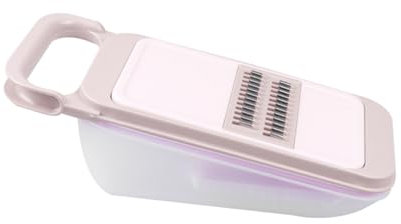 PHENOFICE Râpe Grossière Multifonction Pour Légumes Et Carottes, 3 Lames Inox, Poignée Plastique Kaki, Ustensile Cuisine Manuel Pour Préparation Rapide