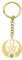 Ankh Croix oeil d'Horus pierres précieuses collier clé de vie scarabée pendentif déesse égyptienne Isis collier ancien égyptien Protection amulette bijoux religieux pour femmes hommes (porte-clés or)