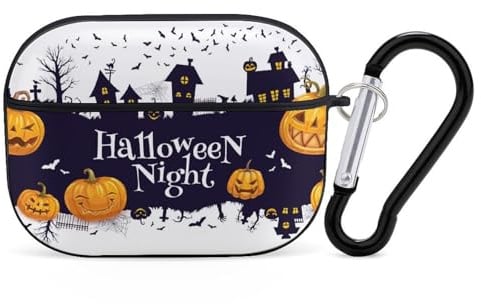 Buewutiry Kompatibel mit Airpods Pro 2. Generation Hülle - Halloween Happy J (2) Hülle Kompatibel mit Airpods Pro Case Cover, Cute Case Kompatibel mit Airpods Pro 2 Hülle