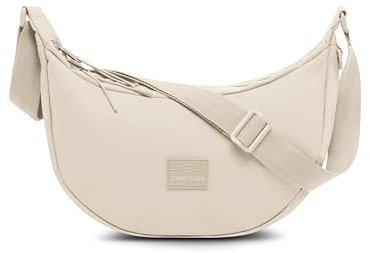 Johnny Urban Crossbody Bag Damen & Herren Beige - Ally Medium (früher Small) - Moon Bag Design - Bauchtasche im Halbmond Stil - Halbrunde Tasche mit verstellbarem Gurt - Wasserabweisend