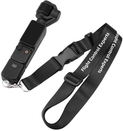 wtohoby Adjustable Nylon Lanyard with 1/4 Inch Screw for DJI Pocket 3/Pocket 2 Handheld Gimbal, Anti-drop Neck Strap Belt Sling for Insta360 X4/X3/X2/Ace Pro1/2/Go3S Sports Action Camera Accessories,