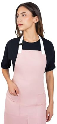 Tablyer Rock Rose Tablier de cuisine et d'ustensiles pour femmes, Rose, 66x80cm
