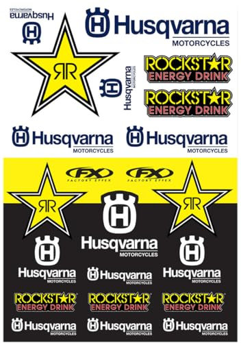 Effex Universal Aufkleber Sticker Bogen HSQ Rockstar - Racing