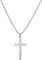 RWQIAN Kreuz Kette Herren 60cm Kreuzkette Silber Herren Edelstahl Kreuz Halskette Christian Schmuck für Männer 24
