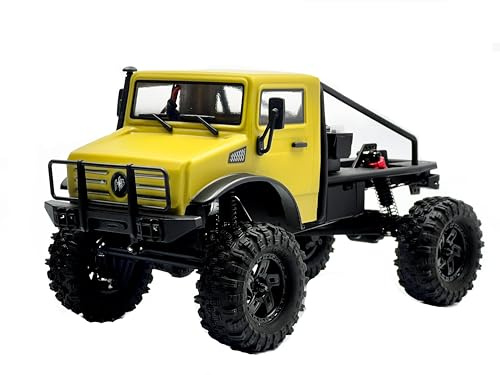 HOBBYPLUS CR-18P V3 Brushless Rushmore in Hunter – Matte Sand – Maßstab 1:18 RC Truck Crawler mit Off-Road RC Trucks Funktionen, Portalachsen & Metallgetriebe – RTR, 2S/3S LiPo kompatibel (1810419-V3)