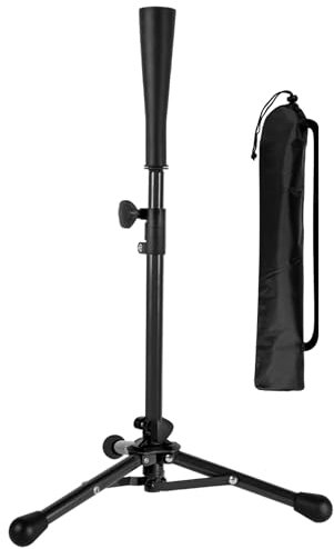 Csafyrt Tee Ball Stand 2130 Zoll einstellbare tragbare stabile Stativ -Baseball -T -Shirts zum Trainingstraining mit Einer Tragetasche