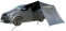 OLPRO Scenic Shade Campervan Canopy with PVC Window – Charcoal | Sun Canopy for Caravan, Motorhome, or Van | Waterproof Campervan Sun Shade, Fits Awning Rail