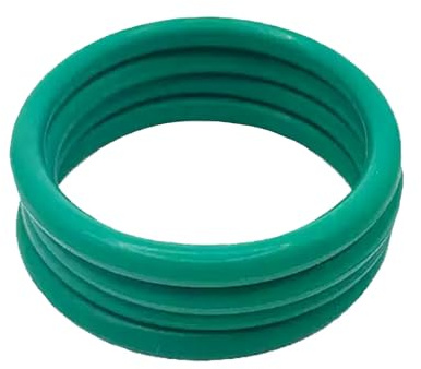 FKM O Ring Seal Fluorine Rubber Sealing Gasket, 3 mm X 80 mm, Green, 5 Pcs