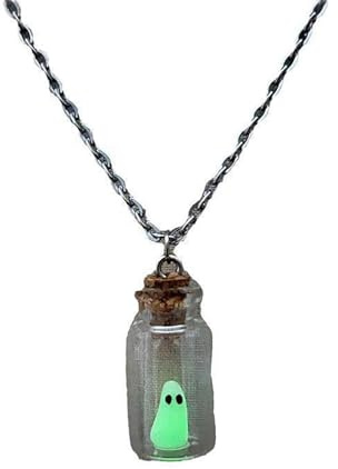 Feizikaw Halskette Damen Halloween Glow In The Dark Halskette Schmuck