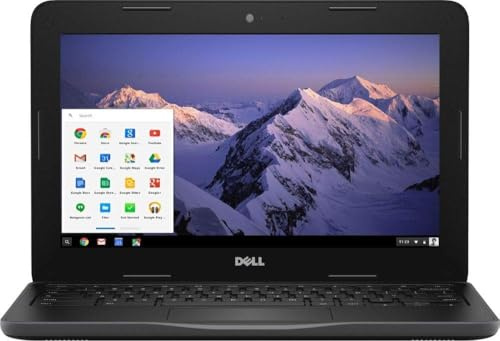 Dell Inspiron Chromebook 11 3181 Laptop Display HD 11,6 (1366 x 768), processore Intel Celeron N3060, 4 GB di RAM, eMMC 16 GB, tastiera QWERTY americana, Chrome OS (ricondizionato)