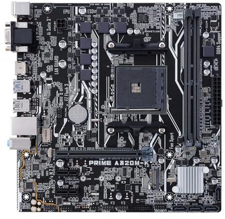 Gaming Motherboard Fit For ASUS PRIME A320M-K Motherboard AMD A320 Socket AM4 DDR4 64GB M.2 Ryzen 5 5600 3 3200 4500 7 3700 Cpu MATX