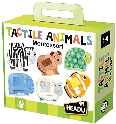 Headu IT20188 Tactile Animals Montessori