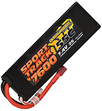 7600mAh 2S 7.4v 55C LiPo Battery in Hard Case - Overlander Sport Track