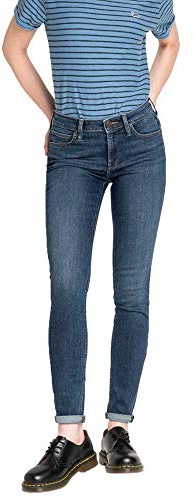 Lee Damen SCARLETT' Skinny Jeans, , Blau (Dark Ulrich Iy), 28W / 33L