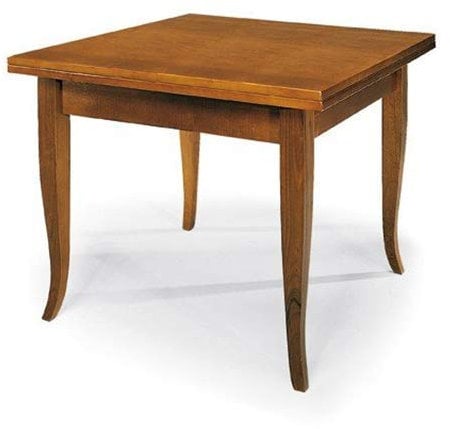 LIBEROSHOPPING.eu - LA TUA CASA IN UN CLIK Ausziehbarer Tisch Küche Wohnzimmer Quadrat zu öffnen buchen (100x100, Walnuss)