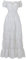 Jutrisujo Medieval Robe Long Reine Vintage Manches Longues Partie Femme Halloween Victorienne Cosplay Gown Costume Blanc M