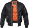 KEFITEVD Men Spring Autumn Bomber Jackets 4 Pockets Windbreaker Coat Motorcycle Baseball Jackets,Black,XL