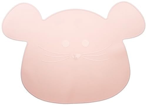LÄSSIG Kinder Tischset Platzdeckchen aus Silikon/Little Chums Mouse rose