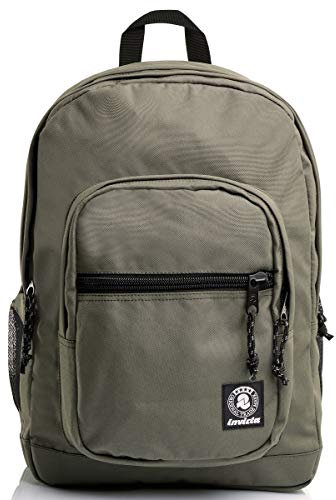 INVICTA Zaino, JELEK, Zaino Doppio Scomparto -Tasca Porta PC, Tasca Porta Borraccia, Zaino Scuola, Viaggio & Tempo Libero, Maxi Capienza 38 LT