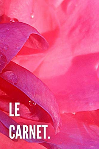 Le Carnet: Carnet de 120 pages lignées (lignes déjà tracées) + numéro de page | Format 6x9 (15,24 cm x 22,86 cm) Petit pour être ranger et assez grand pour écrire / Thème Rose