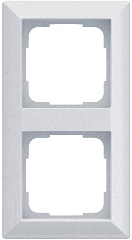 OPUS® 55 Inform Abdeckrahmen Ausführung 2-fach, Farbe alu-silber-seidenglanz