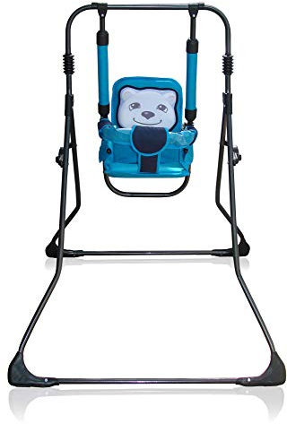 2in1 Kinderschaukel Babyschaukel Babywippe Zimmerschaukel Gartenschaukel; Indoor/Outdoor Baby Schaukel und Hochstuhl in einem (Tiger)