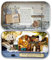 Cuteefun DIY Miniatur Haus Kit in Box zu Bauen, Handgemachtes Mini Theater Bastelset, Kreative Handwerkliche Geschenke für Frauen (Leben im Winter)
