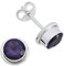 Ohrstecker 925 Silber Amethyst lila Stein Edelstein Ohrringe echt Silber Damen Sterling Silber Stecker Geschenk(MOS-048-51)
