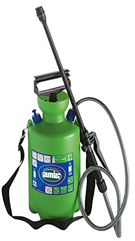Amig - Pulverizador a presión - Modelo 2000 - Riego de jardín - Boquilla Regulable - Capacidad: 5L - Incluye Correas