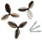 IMAGO ERSATZFEDERN BZW. Schwanzfedern für Windspiel Propeller Flattermöwen Flattervögel Möwen (2, Braun)