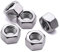 TERF M20 Hex Hexagon Nut M20 (20mm) Steel Hex Full Nuts - Pack of 10, Silver