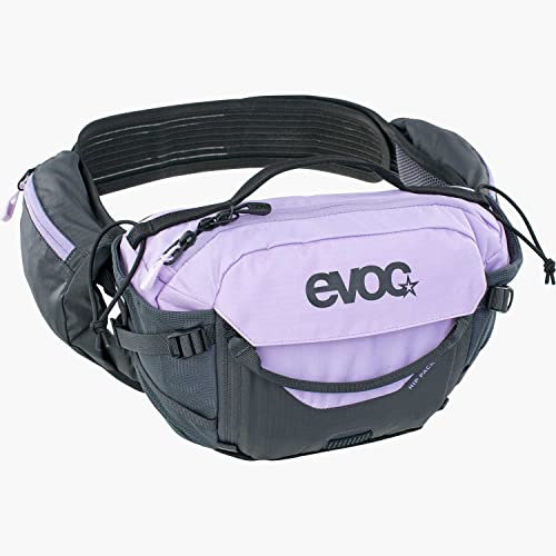 EVOC HIP Pack PRO 3 Hüfttasche & RAINCOVER Sleeve HIP Pack Regenschutz (Verstellbarer Hüftgurt, bis zu 3l Volumen, stylishe Schutzhülle für Bauchtaschen, inkl. 1,5l Trinkblase), Mehrfarbig/Gelb