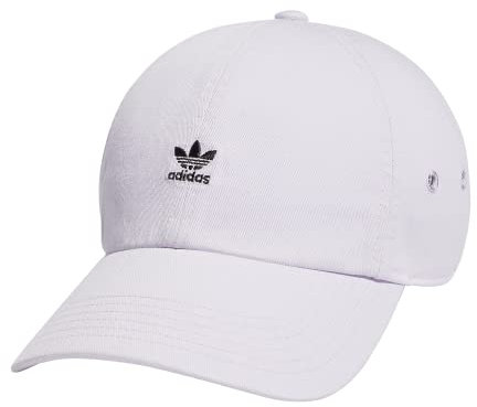 adidas Originals Damen Mini Logo Relaxed Adjustable Cap, Silver Dawn Grau/Schwarz, Einheitsgröße