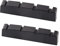 Metallor 4 Saiten Graphit Bass Gitarre Nut vorgeschlitzt Obermutter kompatibel mit PB Bass schwarz 43 x 9 x 6 mm Set mit 2 Stück
