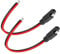 Liwinting 2pcs SAE-Anschluss Kabel 30cm, Kfz-Verlängerungskabel, SAE auf SAE 2-poliger Schnellverbindungs-/Trenn-Verlängerungskabelbaum 14AWG