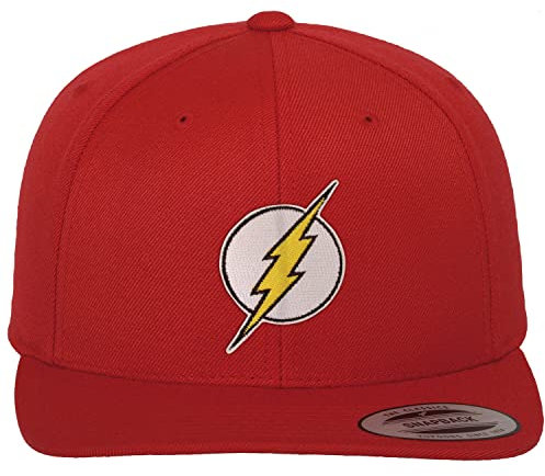 The Flash Offizielles Lizenzprodukt Premium Snapback Cap (Rot), Einheitsgröße