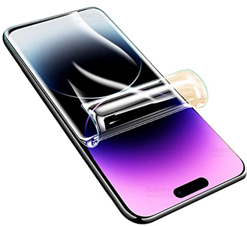 Snailcanfly 2 Stk Hydrogel Film für iPhone 14 6.1 | Hochempfindliche flexible Gel-Film-Bildschirmschutz Explosionssicherheit HD TPU-Anzeige Fingerabdruck-freigeschaltet