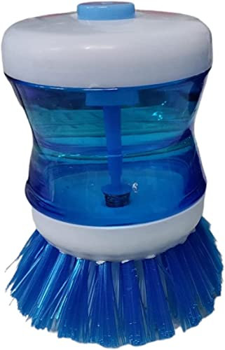 Brosse Vaisselle avec Réservoir pour Le Produit Vaisselle Poils Synthétiques Rigides