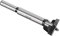 Kozelo Forstner Drill Bit - [23mm] Tungsten Carbide Auger Opener for Wood Furniture Hinge Woodworking Use, Round Shank, Black